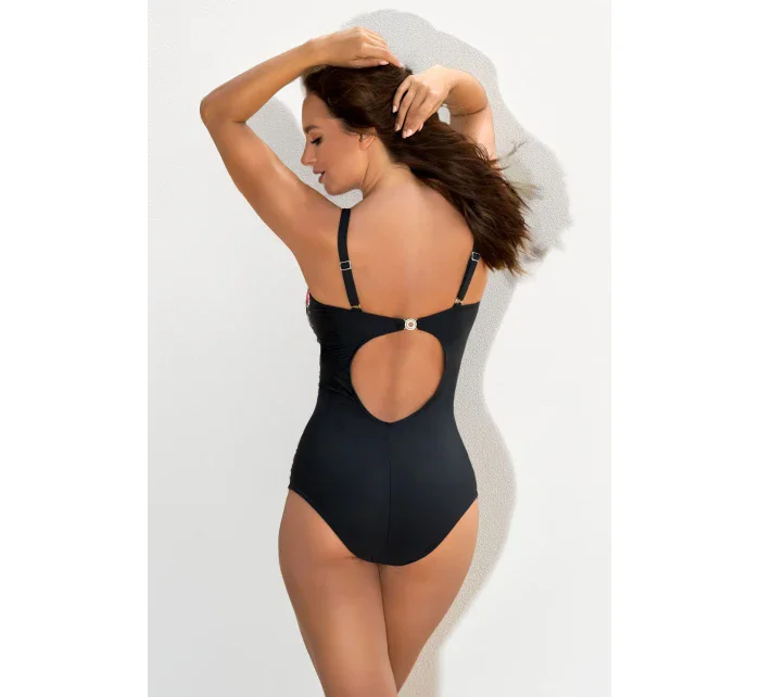 Plavky Folk Black and Red - Madora Plavky Folk Black and Red - Madora