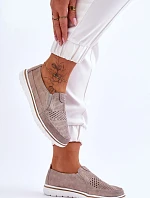 Dámské polobotky 20PB18-1653 Zlatá beige - eVento