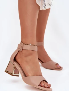 Sandály na podpatku  model 213929 Step in style