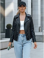 Dámská kožená bunda  black Dstreet model 21971229 - FashionStreet