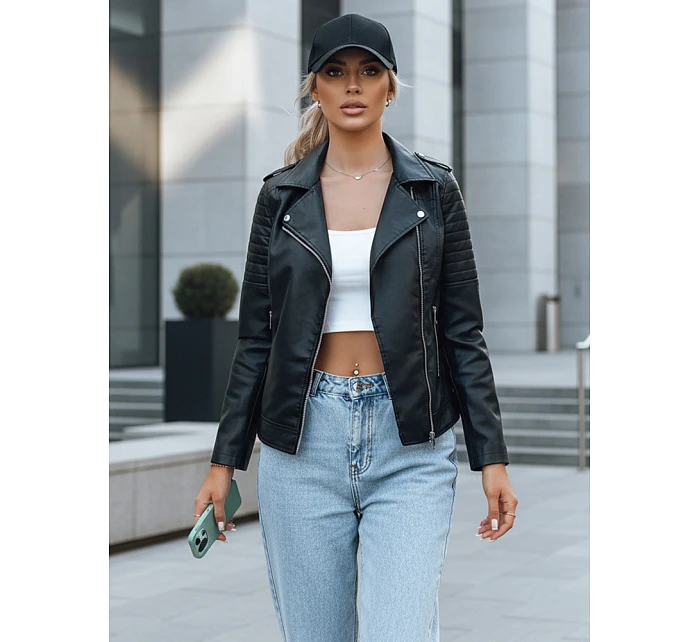 Dámská kožená bunda  black Dstreet model 21971229 - FashionStreet