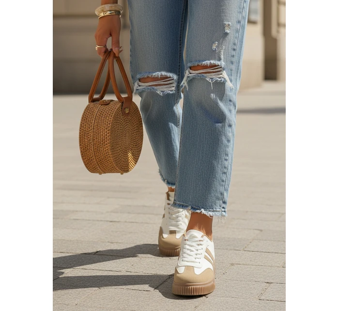 Dámské béžové boty Dstreet model 21996287 - FashionStreet