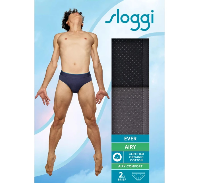 sloggi men EVER Airy Brief C2P - BLACK COMBINATION - SLOGGI BLACK COMBINATION - SLOGGI