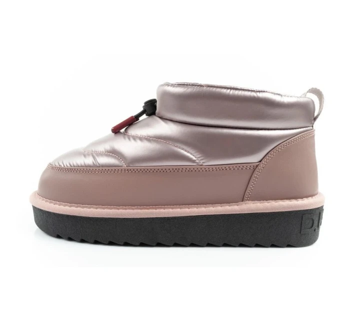 D.Franklin sněhule dámské zimní módní zateplené boty rose gold dámské