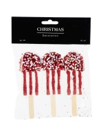 ZMRZLINOVÁ DEKORACE ZÁVĚSNÁ CETKA 3KS BÍLÁ