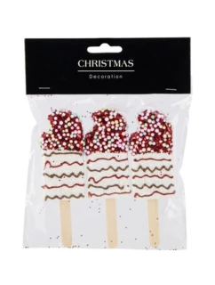 ZMRZLINOVÁ DEKORACE ZÁVĚSNÁ CETKA 3KS BÍLÁ