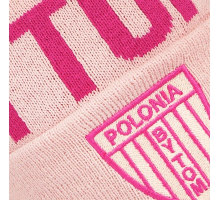 Zimní čepice Polonia Bytom - růžová