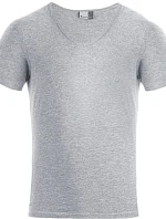 Promodoro 3082 Pánské tričko "Slim Fit" s výstřihem do V 40.3082 sports grey