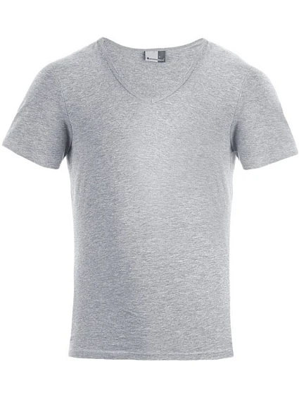 Promodoro 3082 Pánské tričko "Slim Fit" s výstřihem do V 40.3082 sports grey Promodoro 3082 Pánské tričko "Slim Fit" s výstřihem do V 40.3082 sports grey