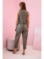 Set vesta + kalhoty světle khaki Set vesta + kalhoty světle khaki
