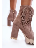 Semišové boty na platformě Lewski Shoes model 21599746 - Boto