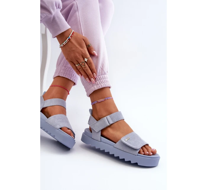 Semišové Sandály na Platformě Big Star model 21655470 - Big Star Shoes Semišové Sandály na Platformě Big Star model 21655470 - Big Star Shoes