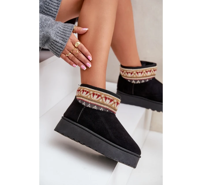 Dámské Sněhule S Vzorem Na Platformě Černé model 21678552 - Boto Dámské Sněhule S Vzorem Na Platformě Černé model 21678552 - Boto