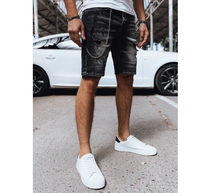Pánské džínové šortky černé Dstreet model 21964746 - FashionStreet