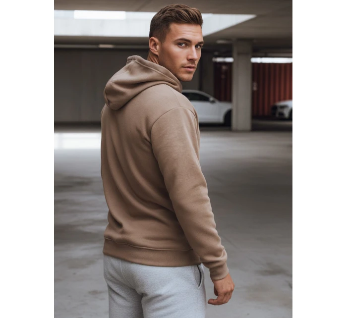 Pánská velbloudí mikina s kapucí model 21993049 - Dstreet Pánská velbloudí mikina s kapucí model 21993049 - Dstreet