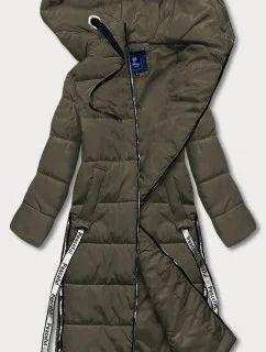 DŁUGA KURTKA PUCHOWA DAMSKA KHAKI model 21245119 - Ann Gissy