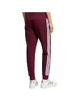 Dámské kalhoty adidas Essentials 3-Stripes Fleece Slim v barvě bordó KF8321 Dámské kalhoty adidas Essentials 3-Stripes Fleece Slim v barvě bordó KF8321