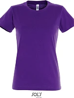 SOL'S Imperial Women Dámské tričko z těžké bavlny 25.1502 dark purple