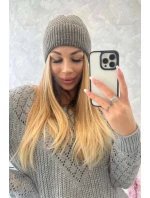 Tenký uzávěr Oliwia model 18750357 cappuccino - K-Fashion Tenký uzávěr Oliwia model 18750357 cappuccino - K-Fashion