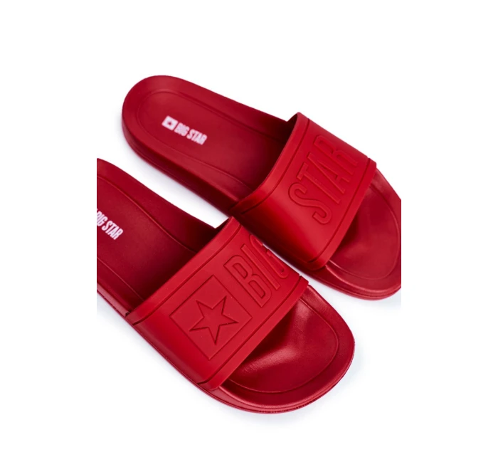 Pánské Klasické Nazouváky Big Star Červené DD174689