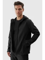 Pánská softshellová bunda s kapucí Černá model 21678481 - 4F