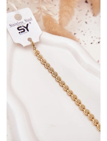 Zlatý náramek ze zdravotní nerezové oceli Zlatý náramek ze zdravotní nerezové oceli