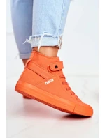 Women's High Sneakers Big Star Orange Women's High Sneakers Big Star Orange