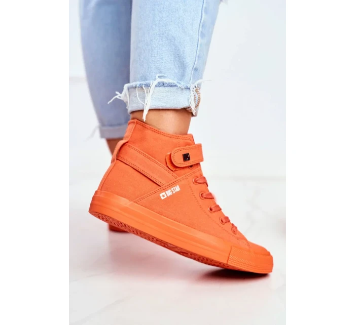 Women's High Sneakers Big Star Orange Women's High Sneakers Big Star Orange