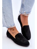 Semišové pohodlné mokasíny Černá Giovana Semišové pohodlné mokasíny Černá Giovana