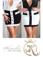 Sexy Koucla mini skirt with decorative buttons