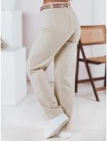 Dámské manšestrové kalhoty WELVIA light beige FashionStreet UY2302