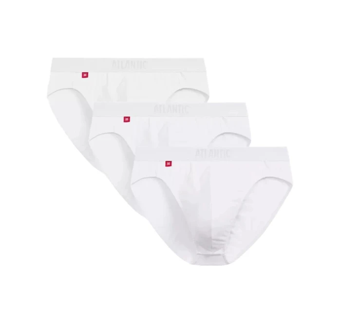 Pánské slipy 3 pack 094 white - Atlantic