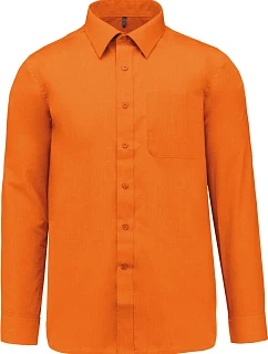 Kariban K 545 Popelínová košile "Jofrey" s dlouhým rukávem 20.K545 orange