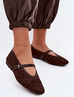 model 22091791 Eko semišové balerínky s páskem - Boto