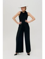 model 19678624 Kombinéza se širokými nohavicemi černá - Makover