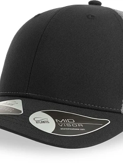 Atlantis Headwear Bryce 6 panelová Trucker kšiltovka 33.0102 black/dark grey