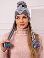 Dámská klapka na uši Eunika K322 graphite