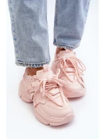 Dámské tenisky na masivní podrážce růžové model 21648323 - Boto Dámské tenisky na masivní podrážce růžové model 21648323 - Boto