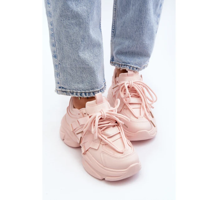 Dámské tenisky na masivní podrážce růžové model 21648323 - Boto Dámské tenisky na masivní podrážce růžové model 21648323 - Boto