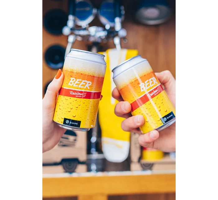 Sada Food Truck Socks Box Beer Burger 3 páry