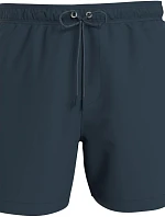 Pánské koupací kraťasy - KM00718 PRC - tm.šedá - Calvin Klein