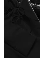 Černá dámská bunda parka s kapucí model 18059026 - S'WEST Černá dámská bunda parka s kapucí model 18059026 - S'WEST