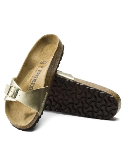 Dámské žabky Madrid Gold regular wide dámské model 21960195 - Birkenstock Dámské žabky Madrid Gold regular wide dámské model 21960195 - Birkenstock