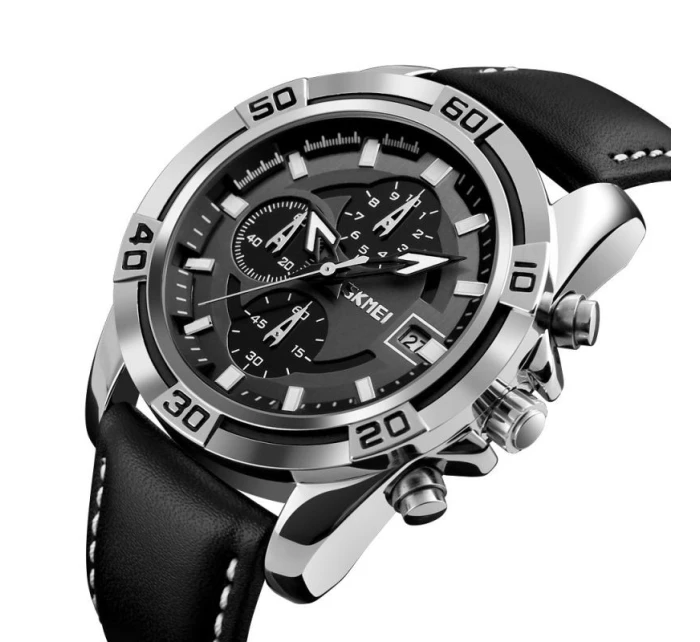 Pánské hodinky Skmei 9156SIBK + BOX Pánské hodinky Skmei 9156SIBK + BOX