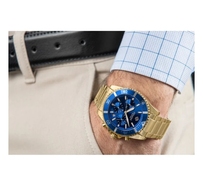 Pánské hodinky Giewont Chronograph Sapphire Gold Blue GW3970-B6 Pánské hodinky Giewont Chronograph Sapphire Gold Blue GW3970-B6