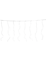 VÁNOČNÍ STROMEK SVĚTLA VENKOVNÍ / VNITŘNÍ SVĚTELNÝ ZÁVĚS 240 VEDL 600X60CM S DÁLKOVÝM OVLÁDÁNÍM RGB BARVA