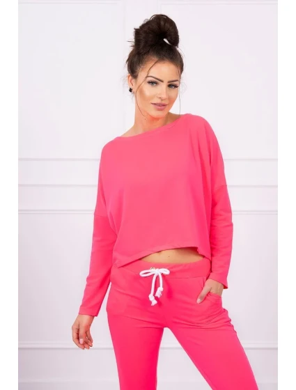 Sada s oversize halenkou růžová neonová Sada s oversize halenkou růžová neonová