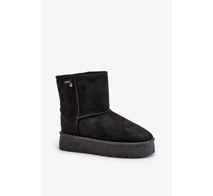 Vysoké dámské sněhule na platformě Big Star OO274898 černé