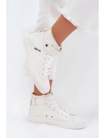 Zateplené Kožené Tenisky BIG STAR V274541FW Bílé Zateplené Kožené Tenisky BIG STAR V274541FW Bílé