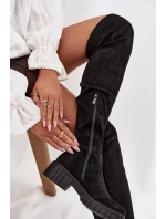 Dámské holínky přes koleno  Černé model 21713516 - S.Barski